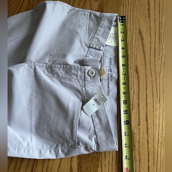 The Slim City Khakis by Gap Size 2R Crop Pants Coupe Urbaine Etroite Lilac NWT - Picture 13 of 16